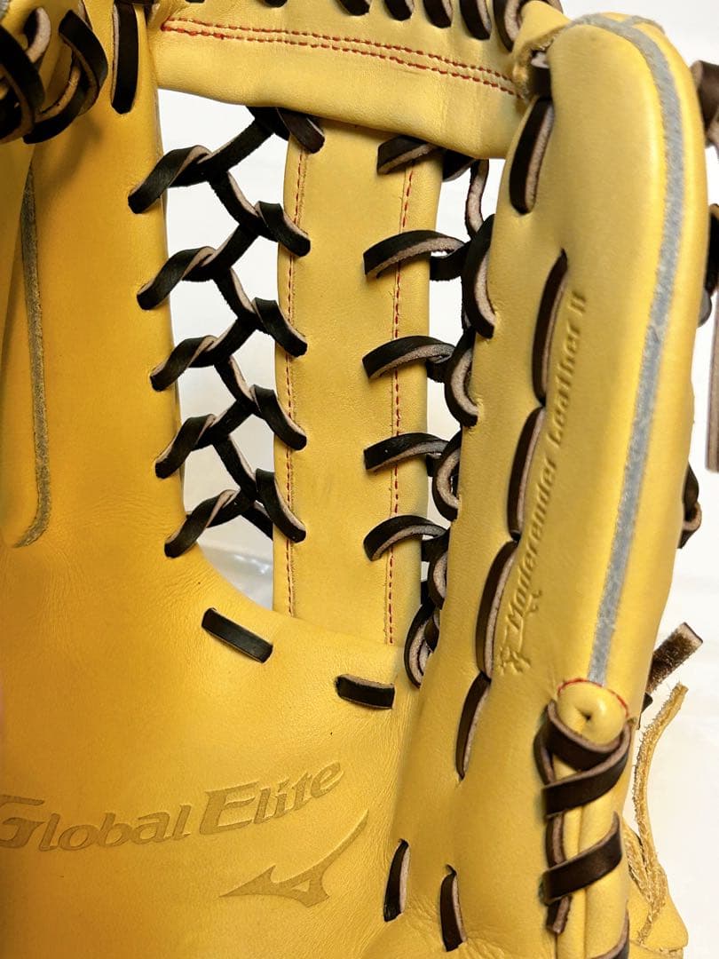 ★ほぼ新品!!★ 外野用 グローブ 左投げ用 ミズノ グローバルエリート