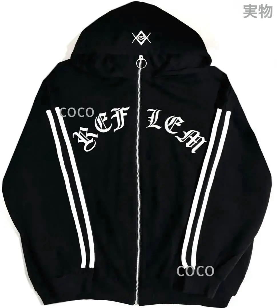 REFLEM 長袖パーカー黒ハイネックTRAVAS TOKYOトラバストーキョー