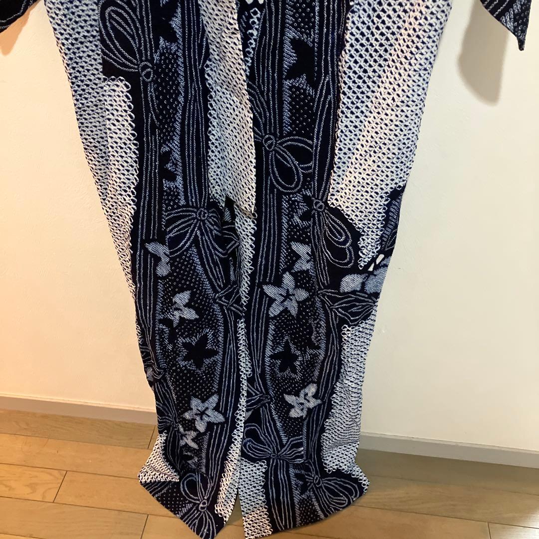 有松鳴海絞り 綿 洗える着物