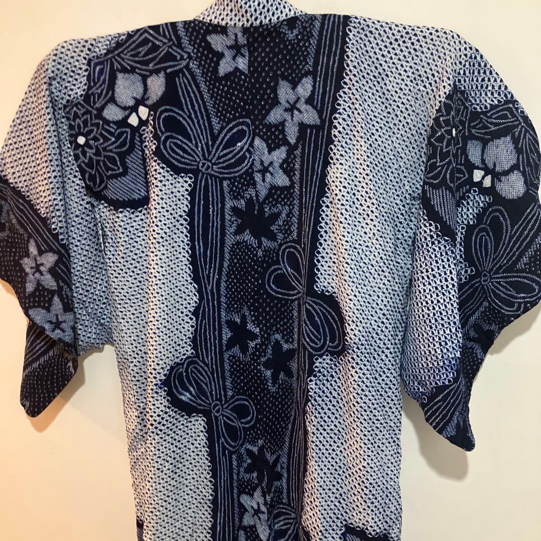 有松鳴海絞り 綿 洗える着物