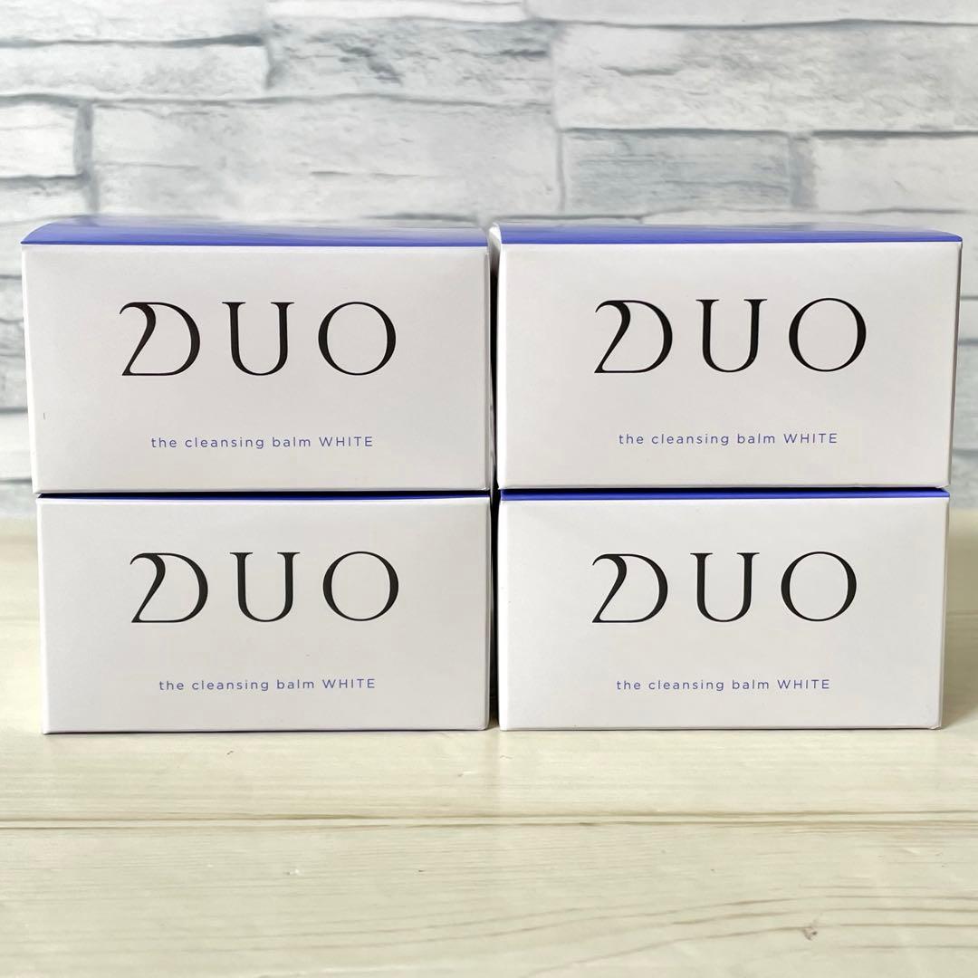 DUO ザクレンジングバーム ホワイトa 90g 4個セット　青　デュオ