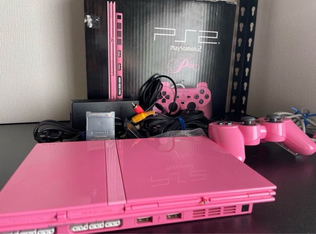 PS2 プレステ2 ピンク SCPH-77000 PK 動作品