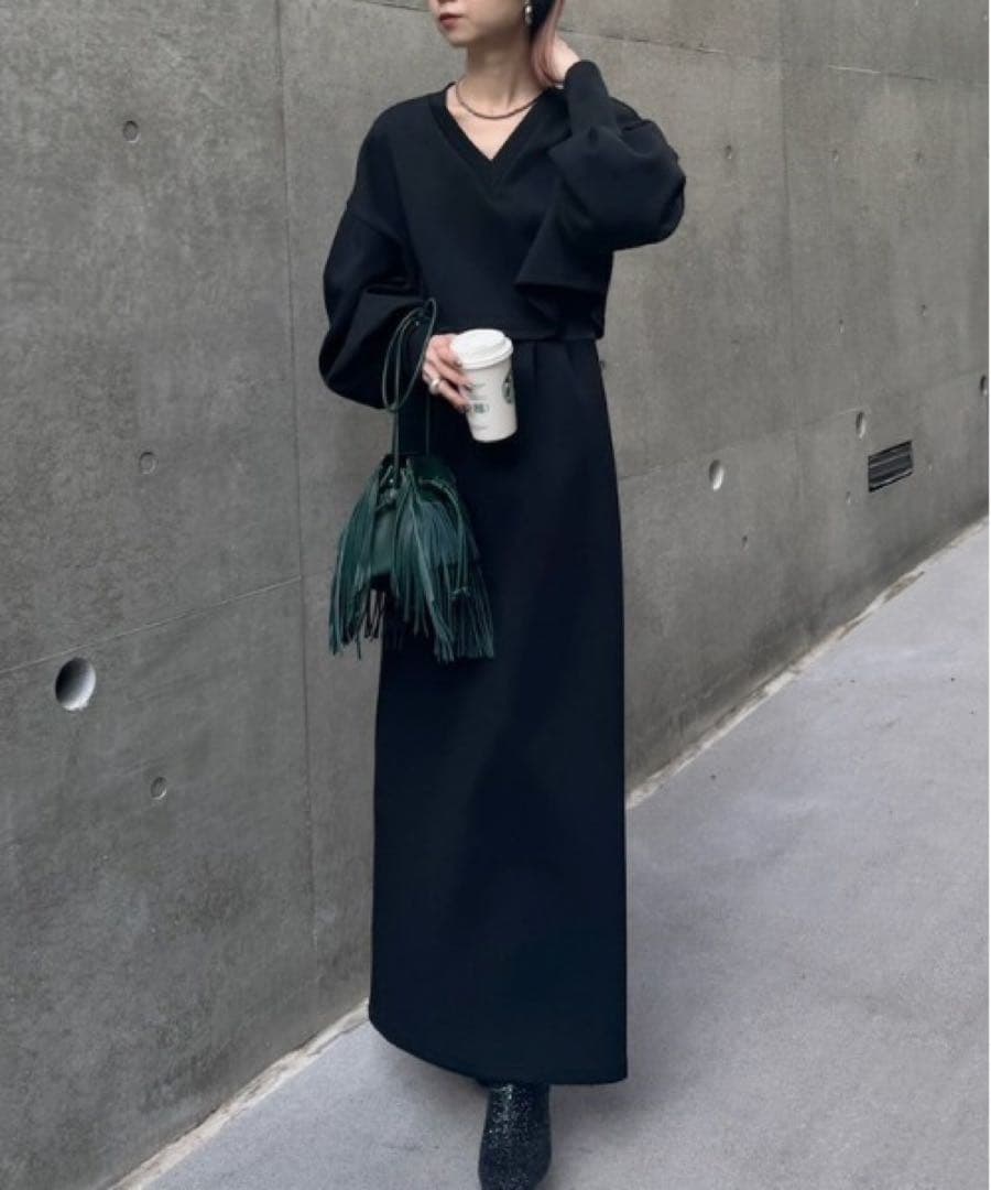 ワンピース AMERI SETUP LIKE SWEAT DRESS