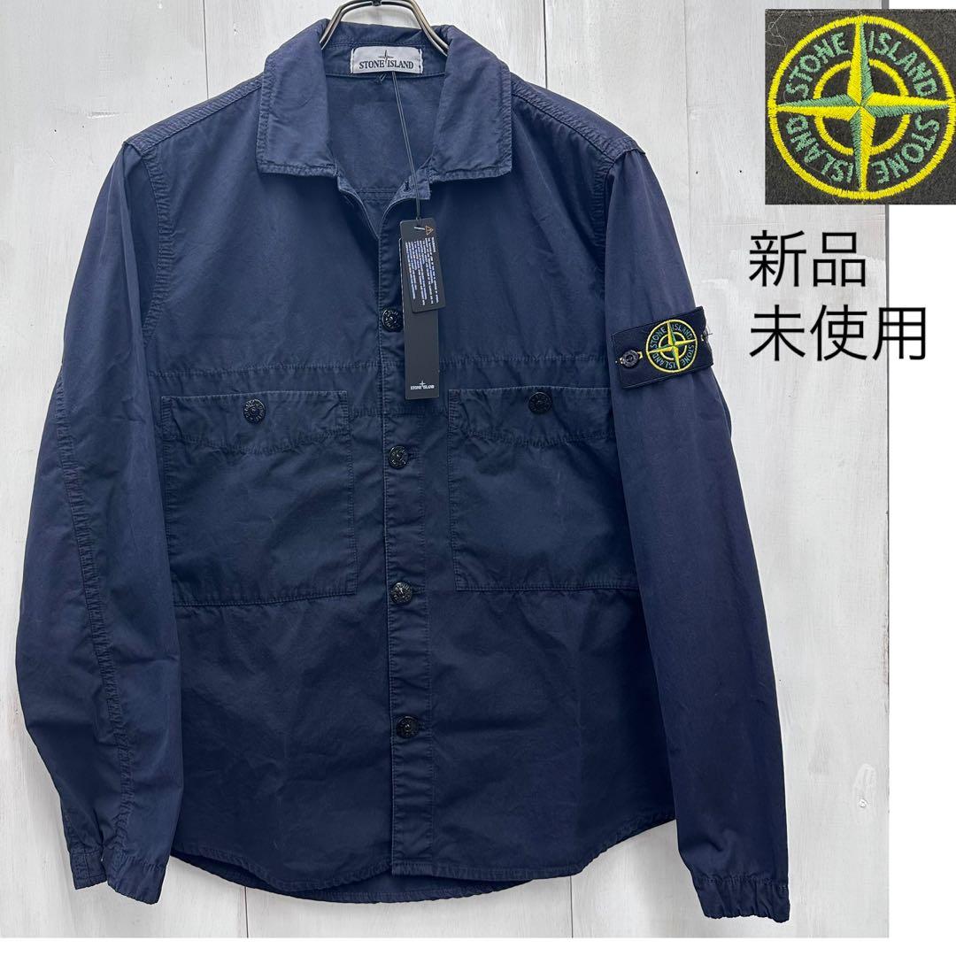 【新品未使用】STONE  シャツジャケット M ネイビー