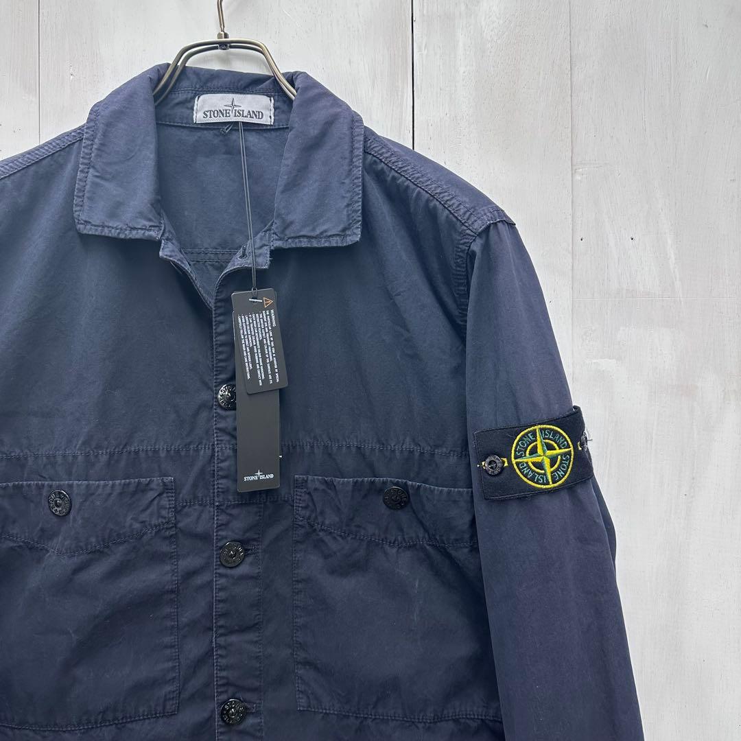 【新品未使用】STONE  シャツジャケット M ネイビー