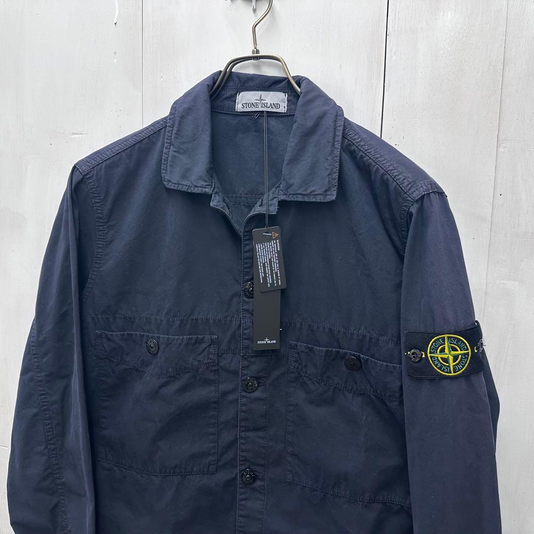 【新品未使用】STONE  シャツジャケット M ネイビー