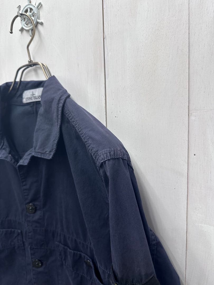 【新品未使用】STONE  シャツジャケット M ネイビー