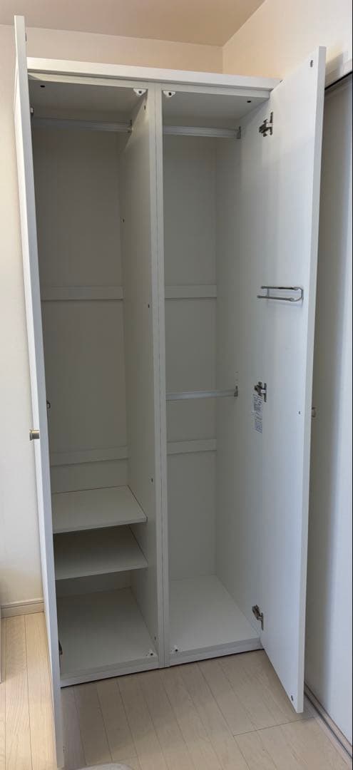 ニトリ ワードローブ(クエス 80WR WH)