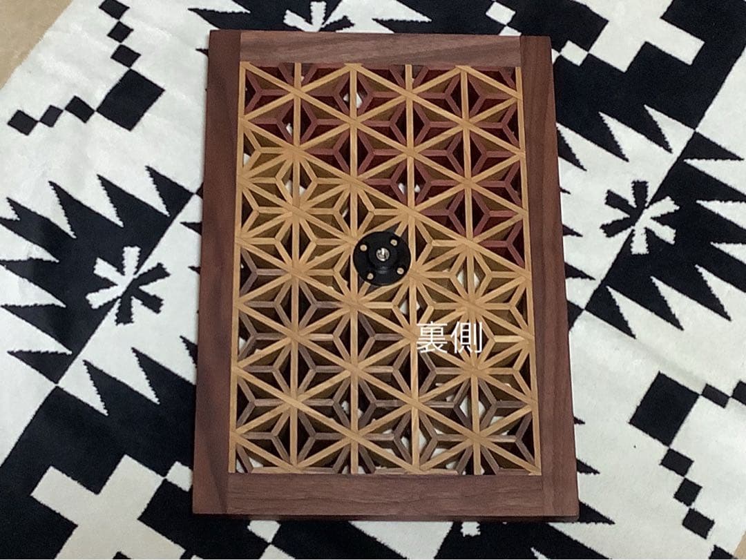 IGT天板　1ユニット　三脚用テーブル　組子細工ヘキサゴン137