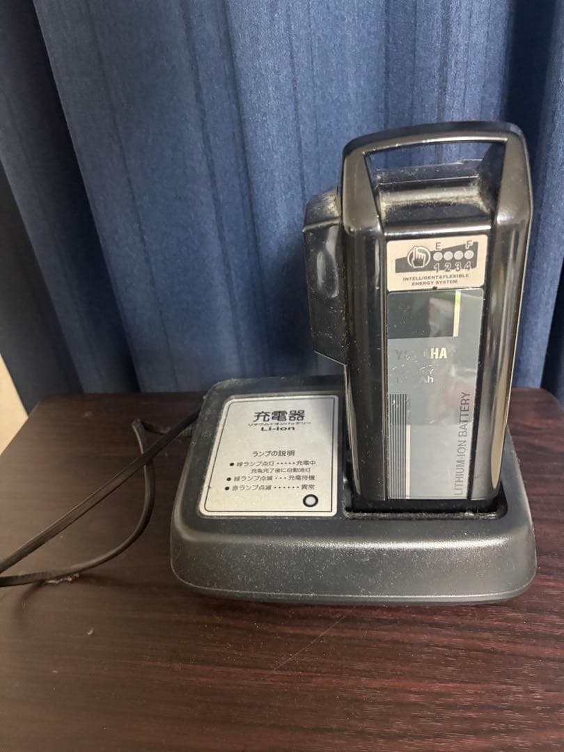 電動アシスト自転車 黒 茶色シート 充電器付