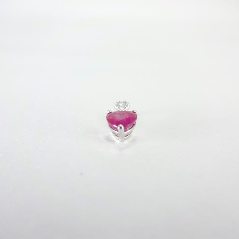 【美品】ルビー　ダイヤモンド　ペントップ　0.36/0.03ct　プラチナ