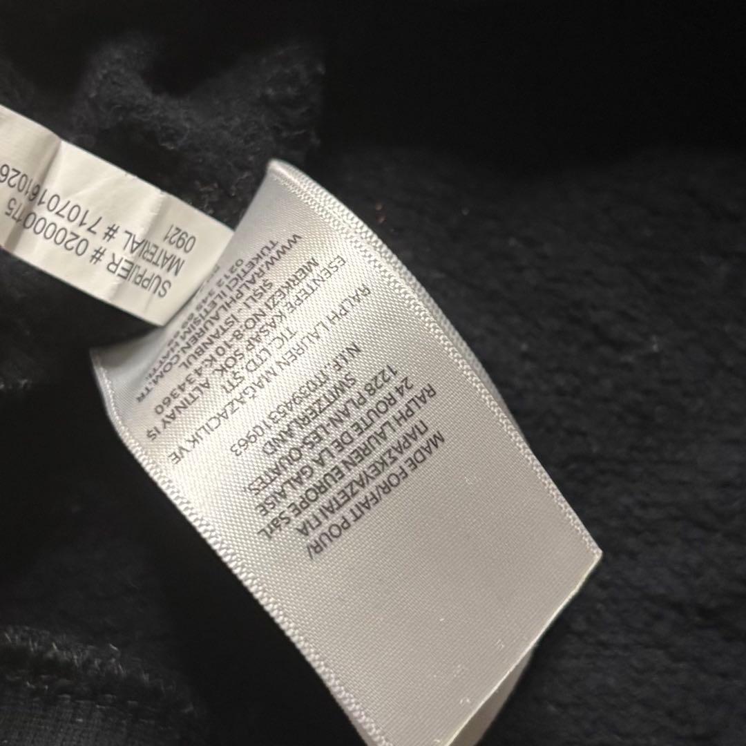 ポロラルフローレン ポロベア デザイン プルオーバー スウェット トレーナー 黒