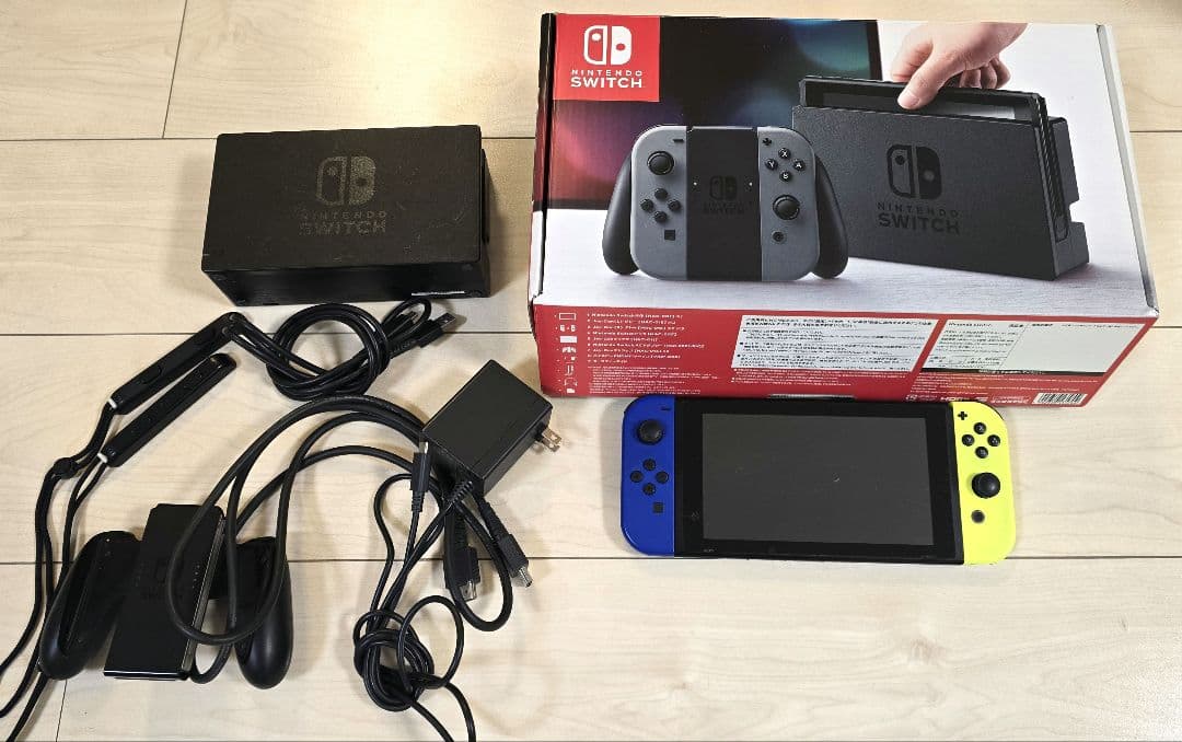 Nintendo Switch 本体 青/黄 ジョイコン付き　(箱無し)