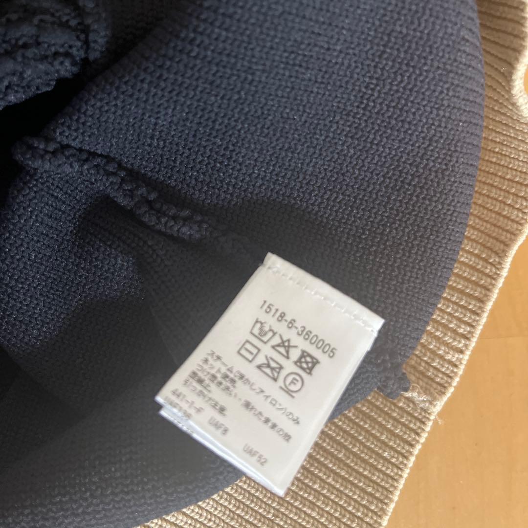 ユナイテッドアローズ ケーブル ペプラム ノースリーブ ニットベスト