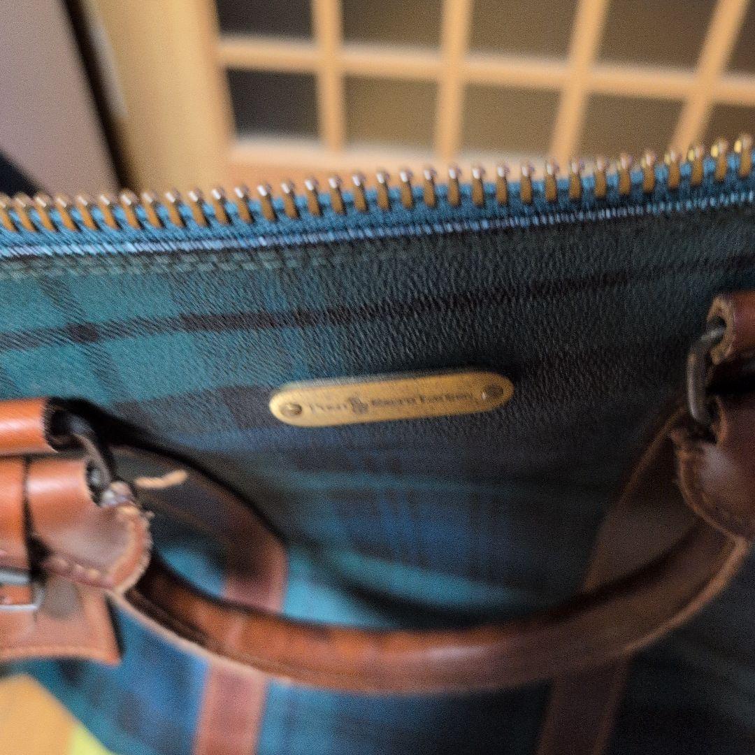 ラルフローレン チェック柄ボストンバッグ