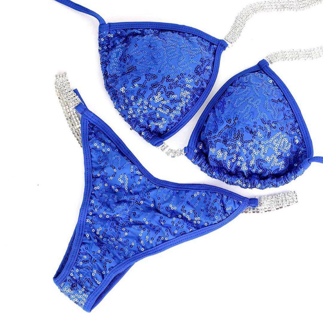 【新品】競技用ビキニ　大会　コンテスト　ピアス付き