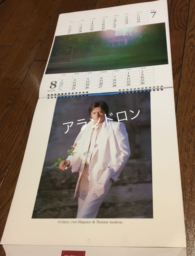 【貴重】アランドロン ダーバンカレンダー　1980