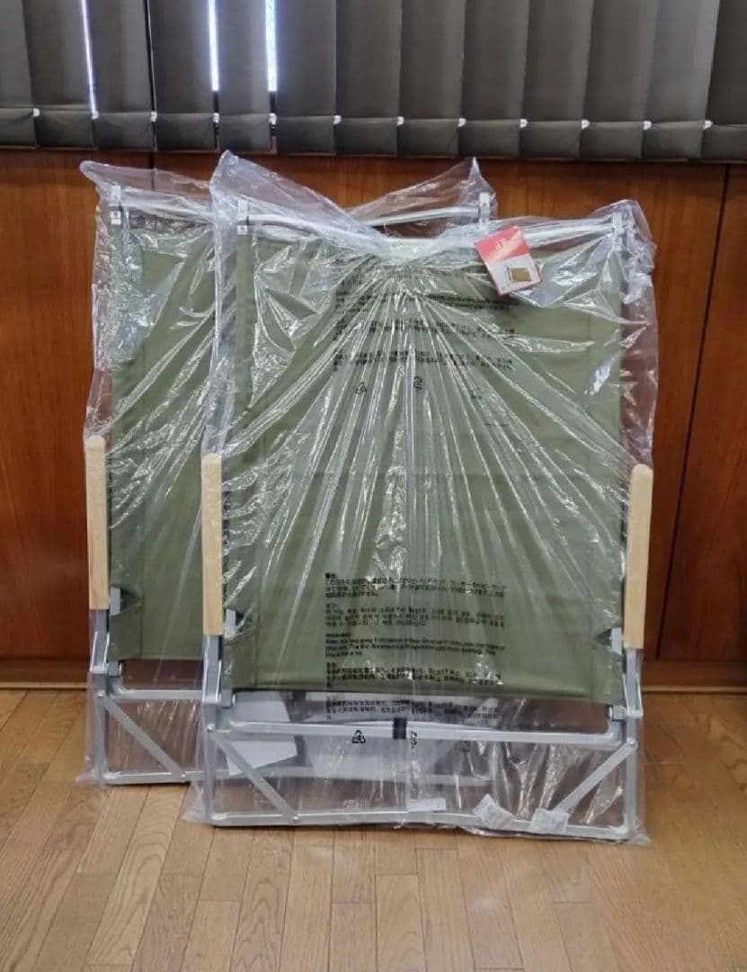 新品未使用2個セット【コールマン】フォールディングチェアワイド(オリーブ)