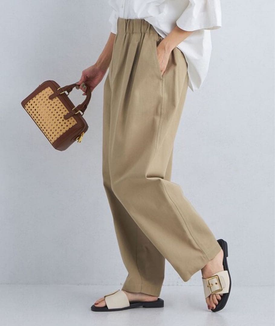 green label relaxing ハイツイストチノ カーブパンツ 36