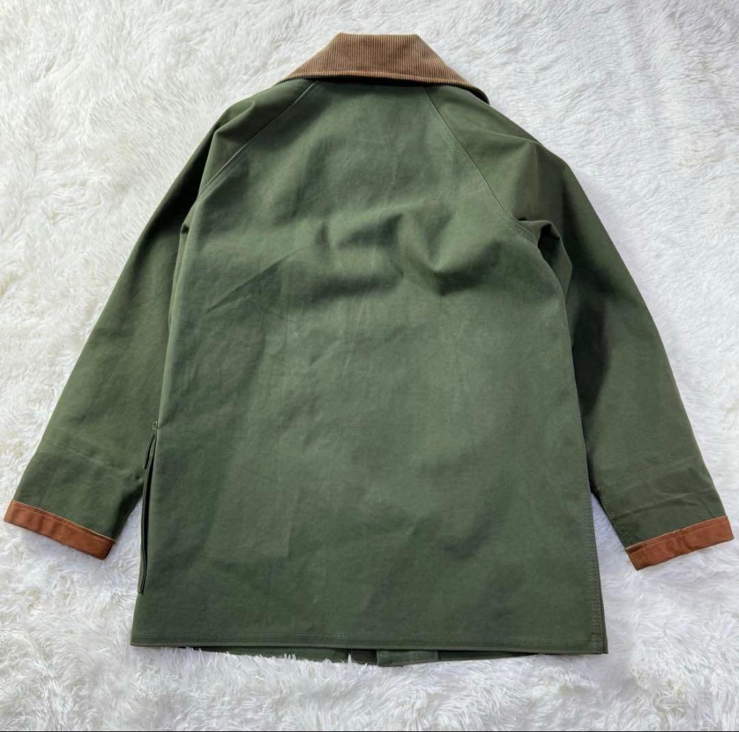 【美品 NYC製】ファイヤーマンジャケット バックル ヘビーコットン カーキ
