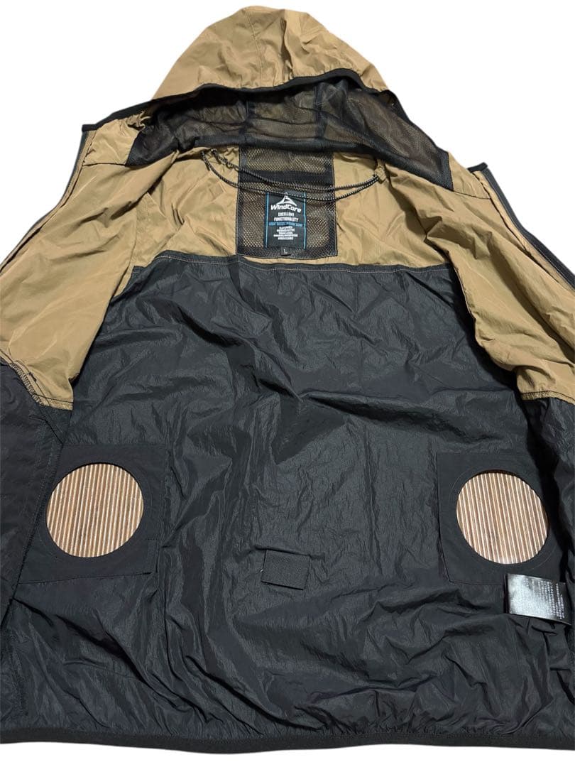 新品●サイズL●空調服➕ファン➕バッテリー➕スイッチ付きケーブル➕ファンカバー