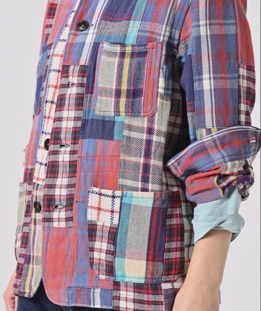 【専用】45R インドネルパッチワークの908 4ポケットシャツ