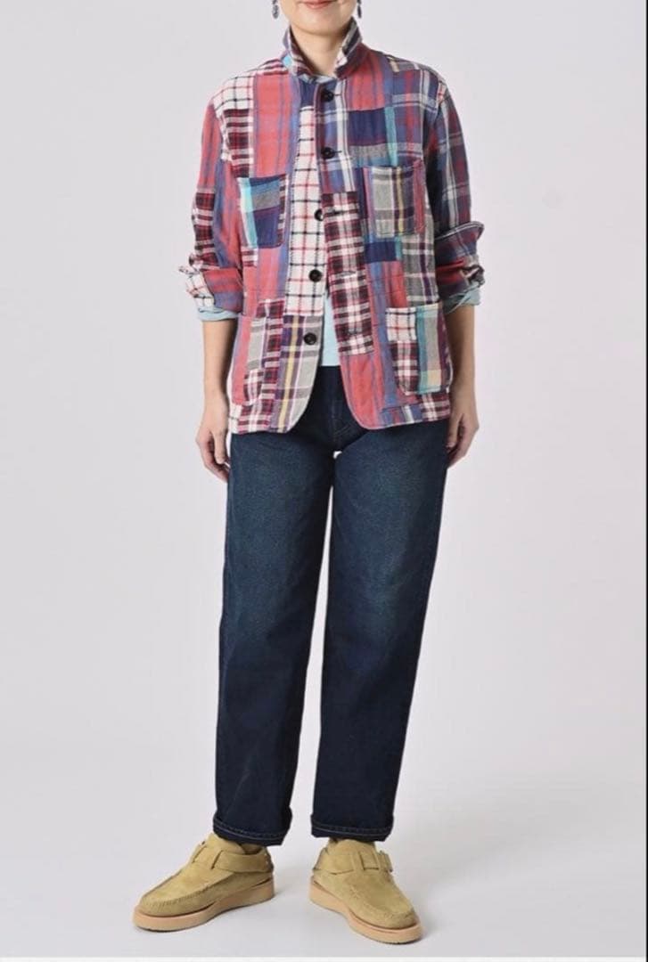 【専用】45R インドネルパッチワークの908 4ポケットシャツ