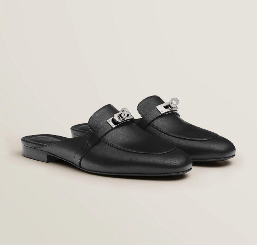 エルメス　オズ　37ミュール シルバー金具