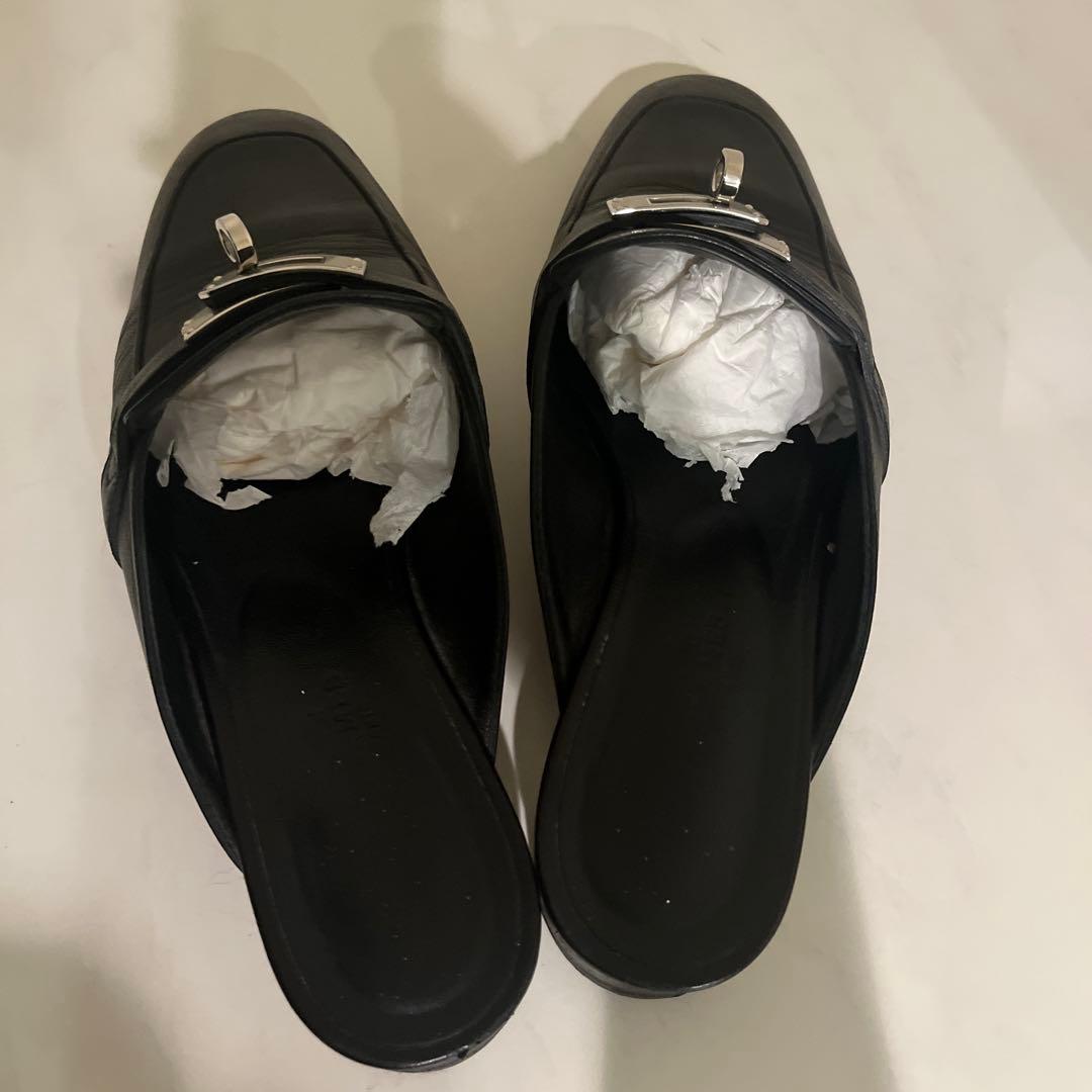 エルメス　オズ　37ミュール シルバー金具