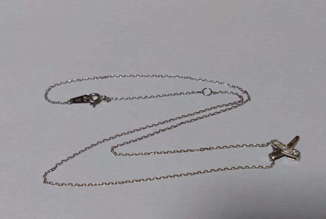 ジュエリーツツミ K10ホワイトゴールドペンダント ネックレス