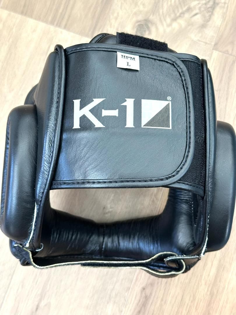 【即日発送】K-1アマチュアヘッドギア(バー有り)　黒　 Lサイズ