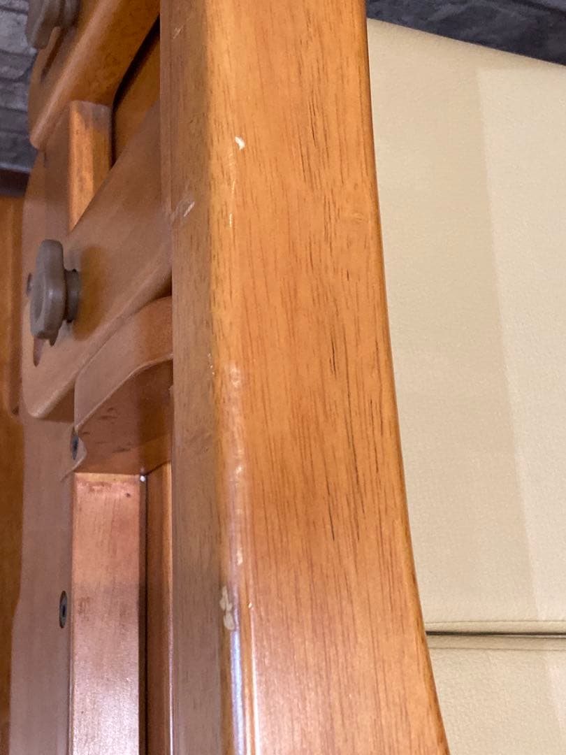 木製ポータブルトイレ アームレスト付き