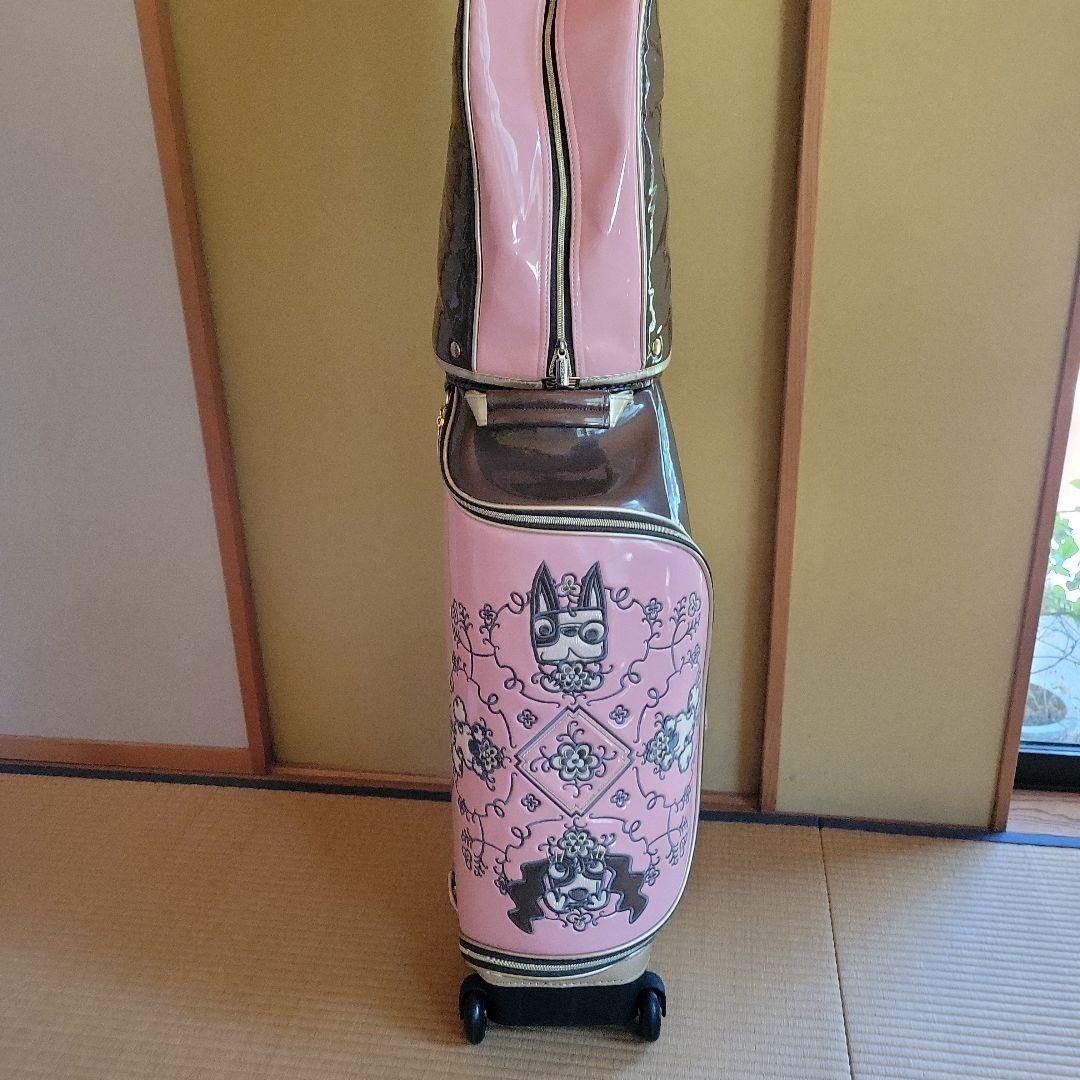 美品 MU SPORTS キャディバッグ キャスター付き レディース
