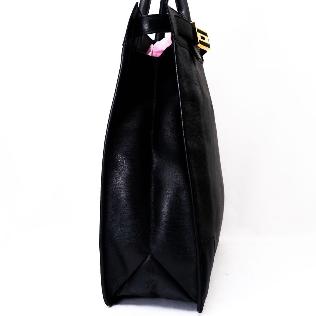 超美品　GUCCI グッチ　レザー　トートバッグ　バッグ　ビジネス　黒　袋付