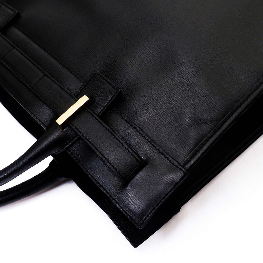 超美品　GUCCI グッチ　レザー　トートバッグ　バッグ　ビジネス　黒　袋付