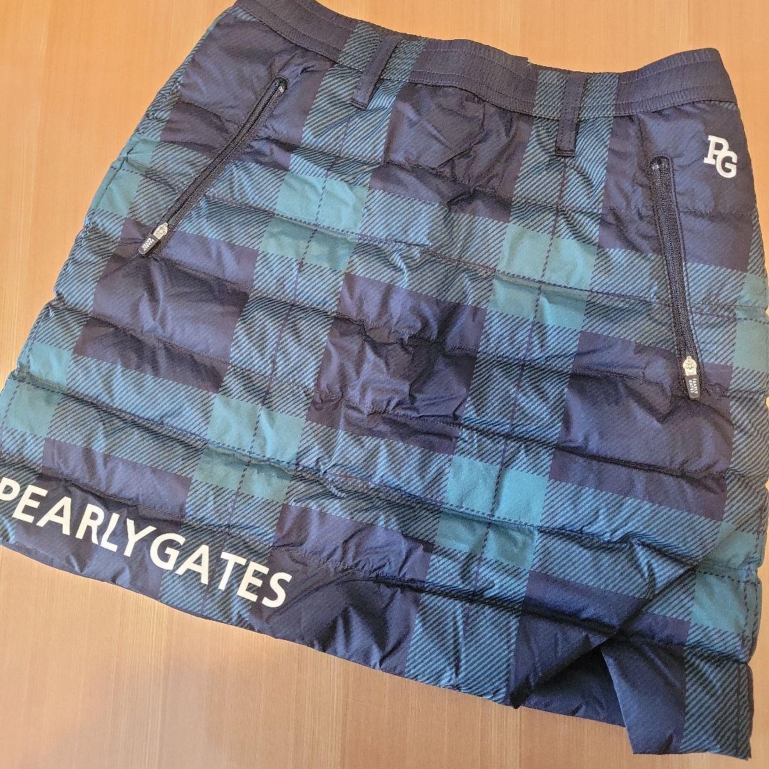 お洒落あったか❤PEARLY GATES 中綿入りチェック柄スカート☆