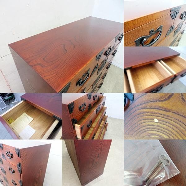 美品■岩谷堂箪笥■5段整理箪笥■欅■漆塗り■民芸箪笥■最高級■整理箪笥■