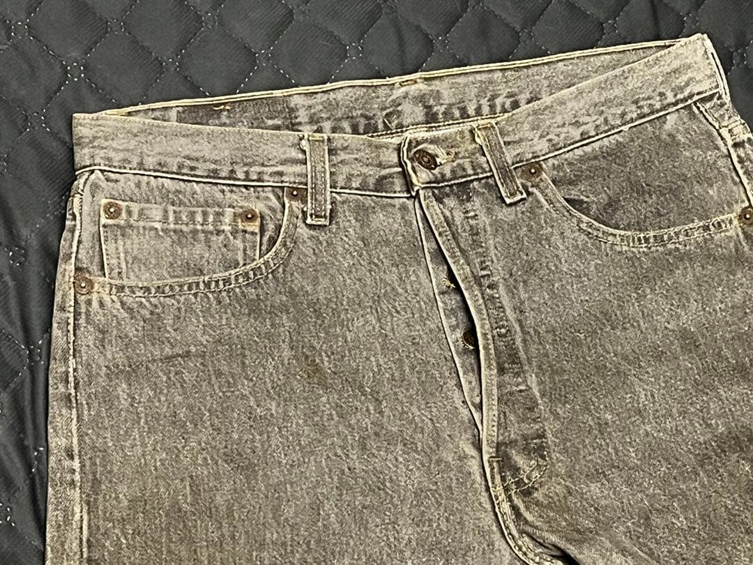 ソ*ン様 90s USA製 リーバイス 501 先染め　ブラック　W32 L34