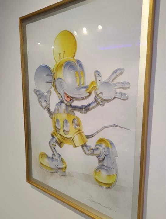 SORAYAMA　Mickey mouse Now and Future 額縁入