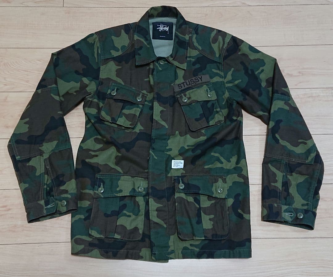STUSSY 名古屋栄 chapt カモフラ ミリタリージャケット M チャプト