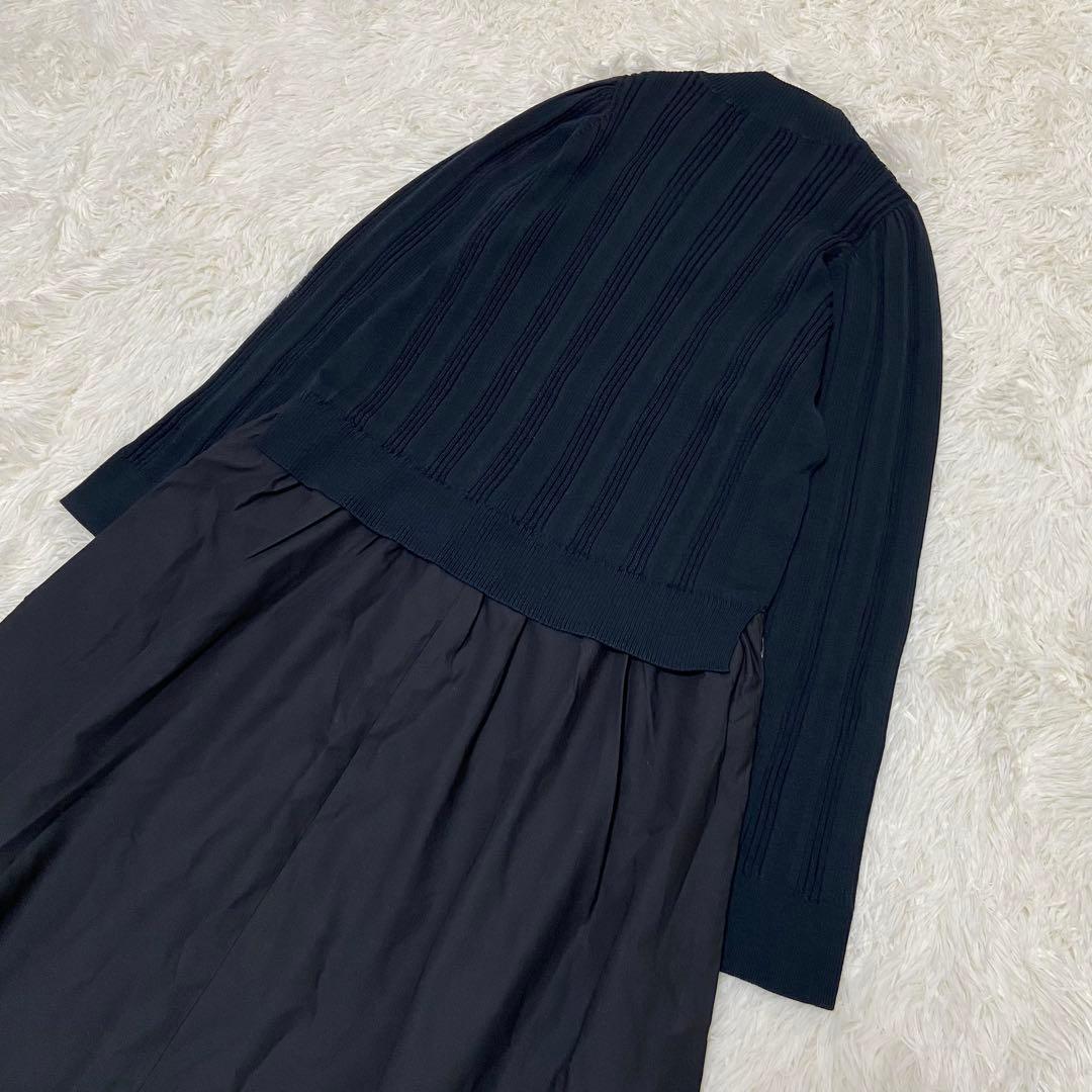 最終価格❤️【新品】《洗える》ダーマコレクション リブニットドッキングワンピース