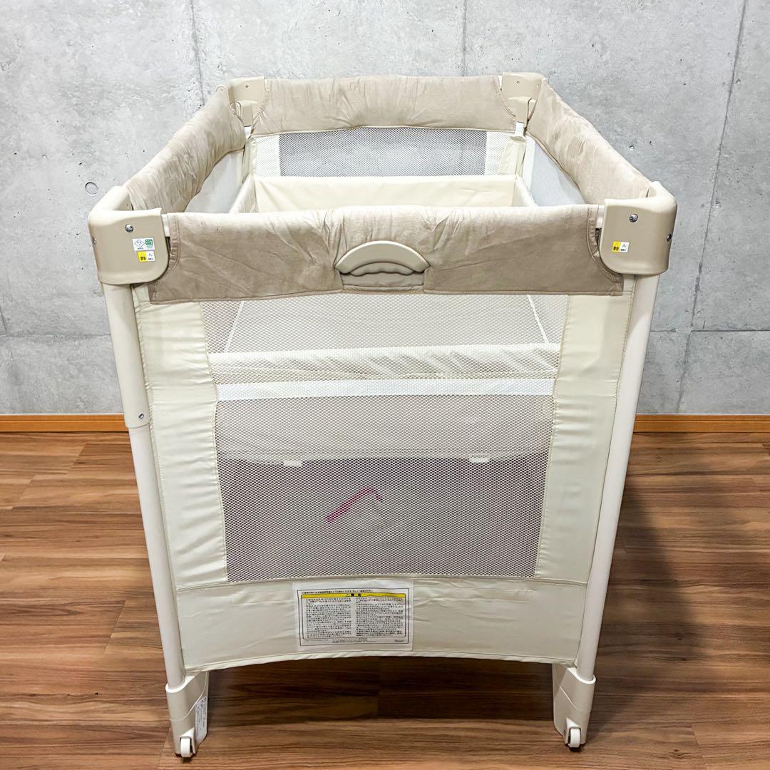 Aprica ココネルエアープラス ベビー ベッド シュークリームGR