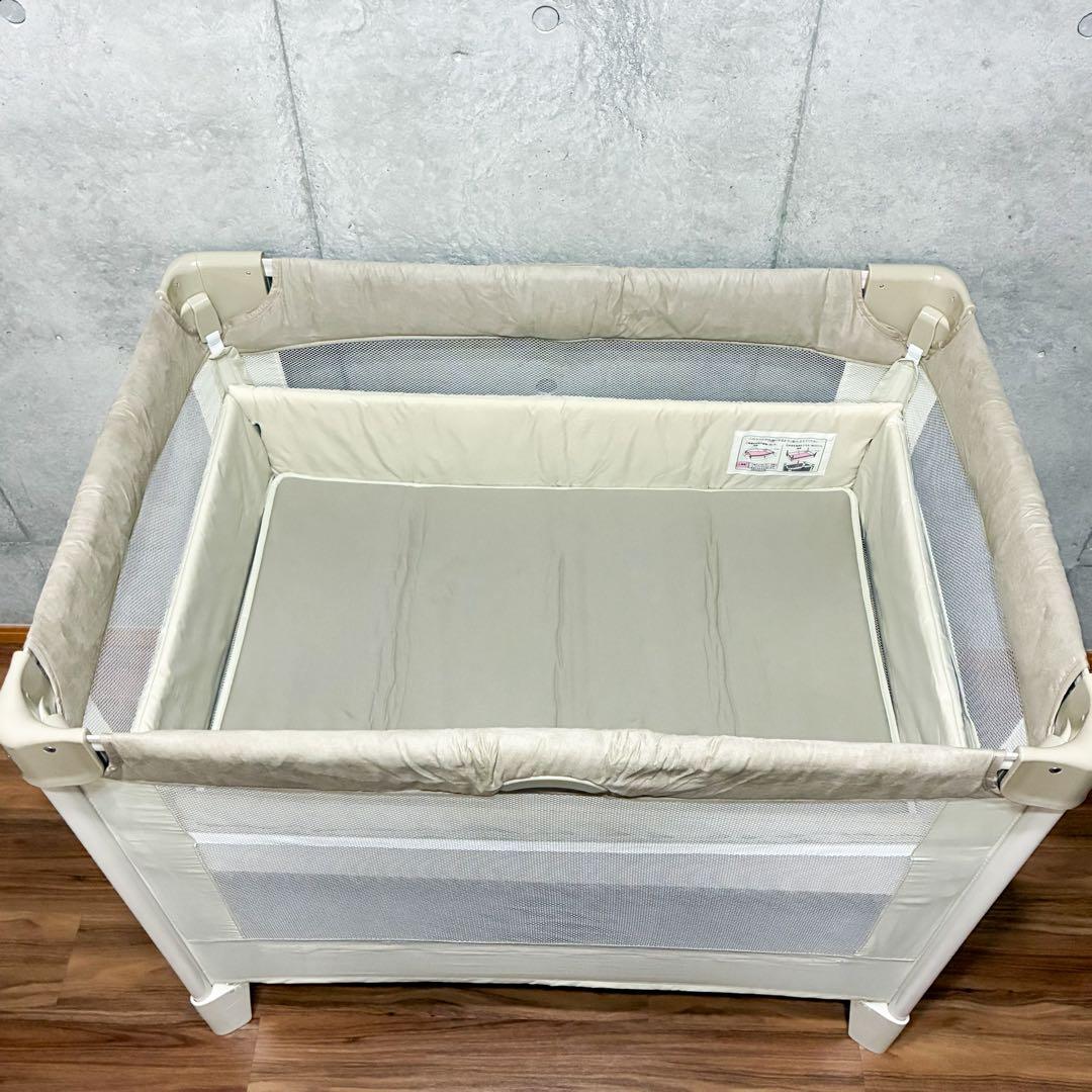 Aprica ココネルエアープラス ベビー ベッド シュークリームGR