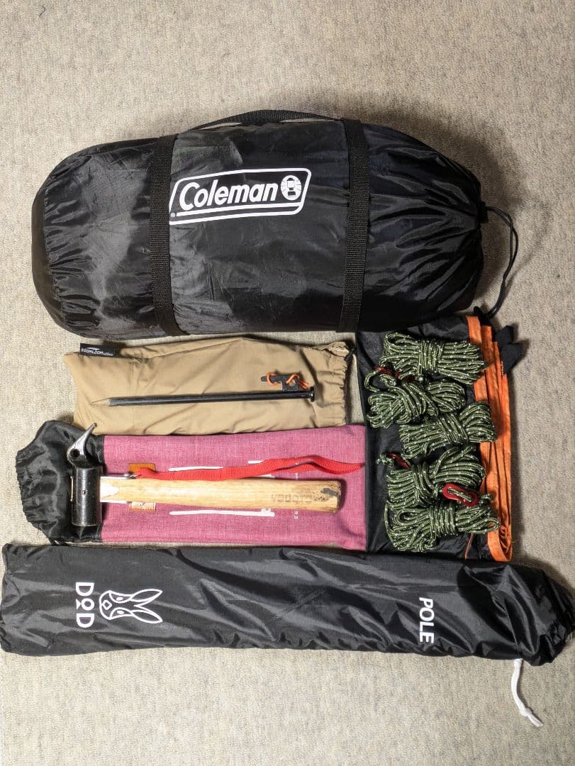 コールマン　ツーリングドームst　ほかキャンプ用品多数