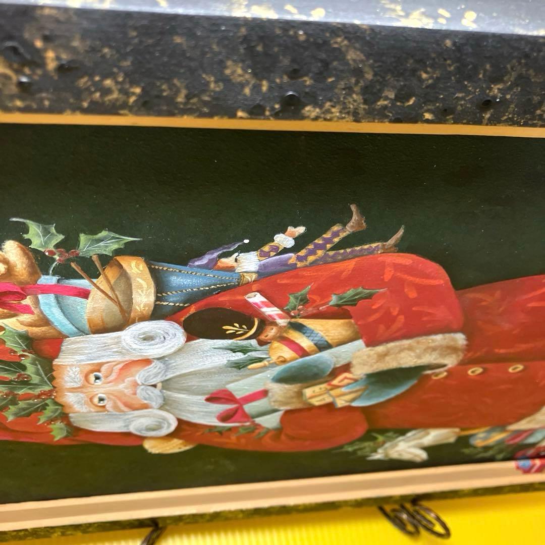 トールペイント作品　ひまわり　サンタクロース