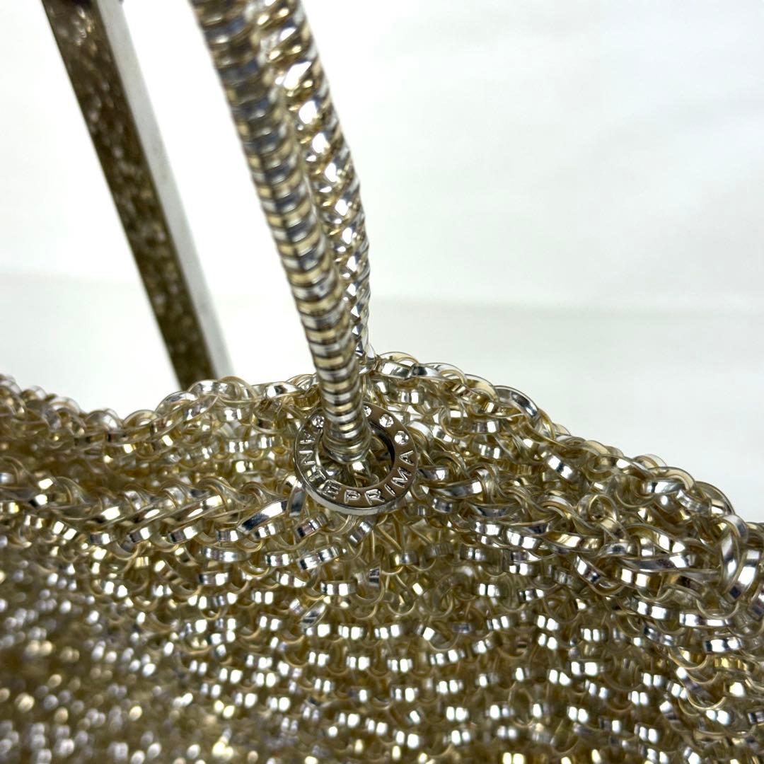 ANTEPRIMA ワイヤーバッグ スクエア ラージ シルバー ゴールド