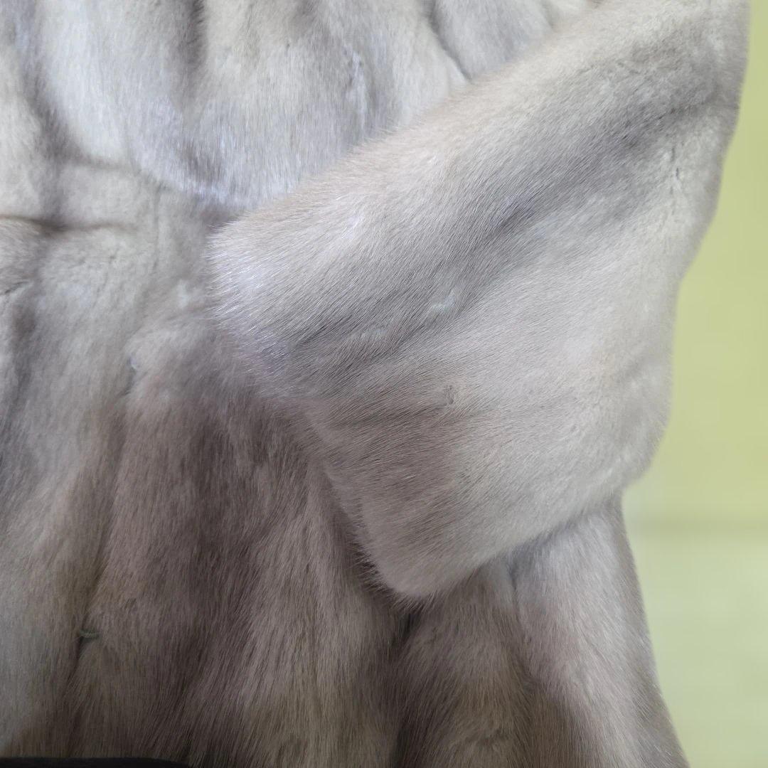 サファイアミンク ハーフコート リアルファー ミンク 高級