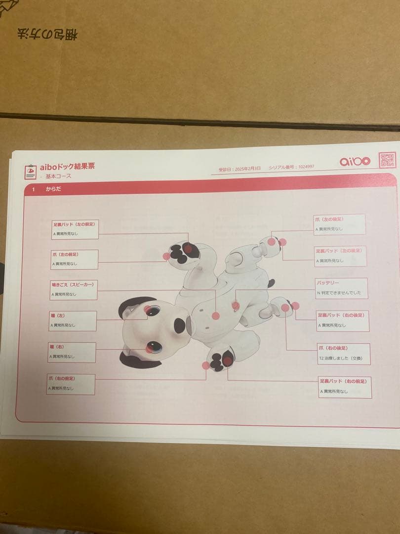 aibo ジャンク品　けいちゃ