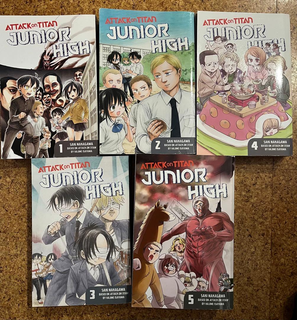 Attack on Titans 進撃の巨人　中学校版　英語　1-5巻