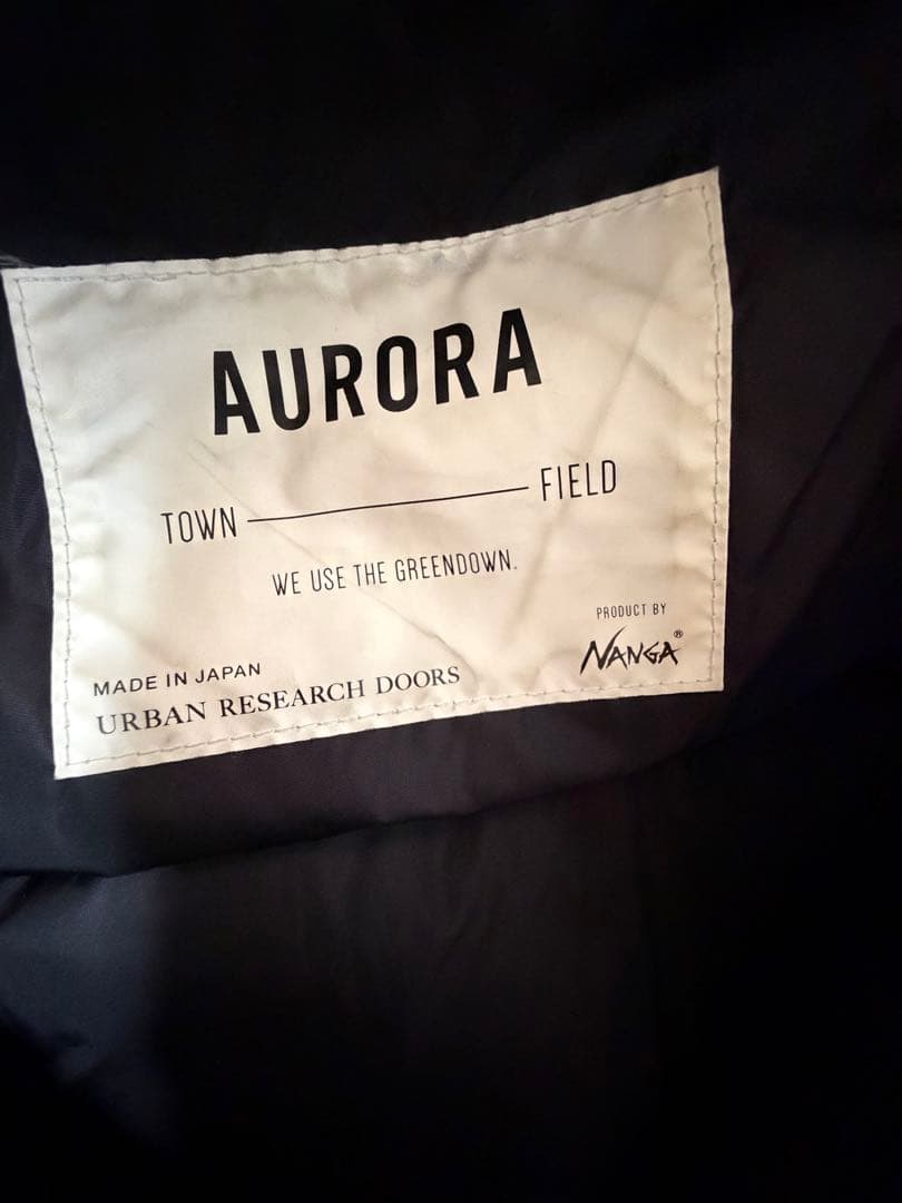 NANGA doors オーロラダウン　別注　ブラック　ナンガ